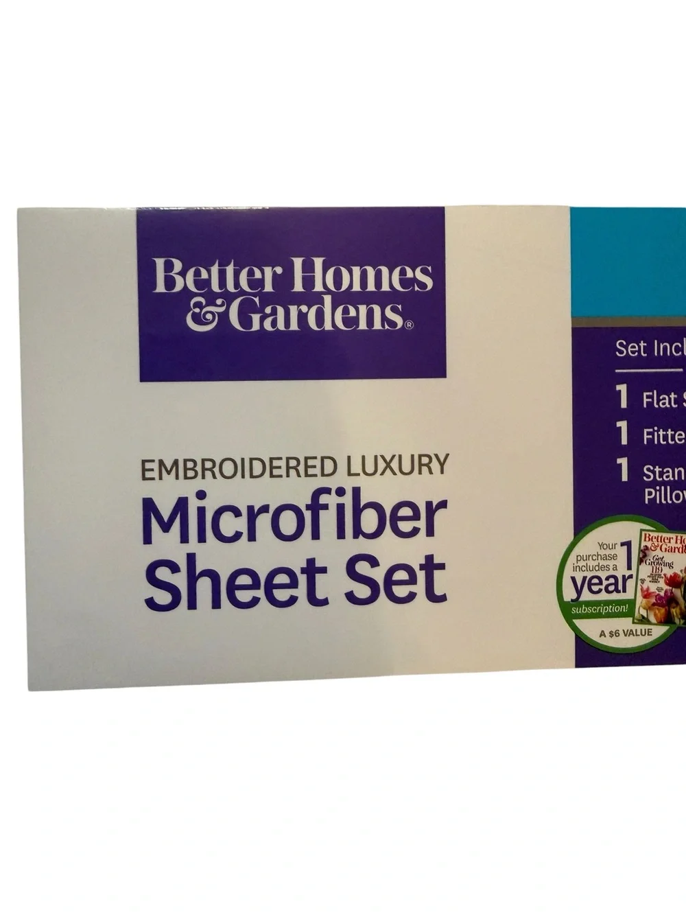 Better Homes And Gardens Twin Embroidered Luxury Microfiber Sheet Set - white